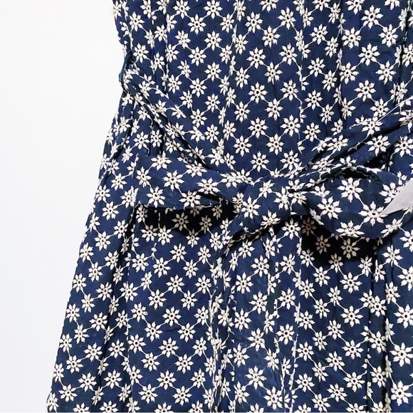 London Times - Navy Floral Embroidered Dress - Picture 5 of 7